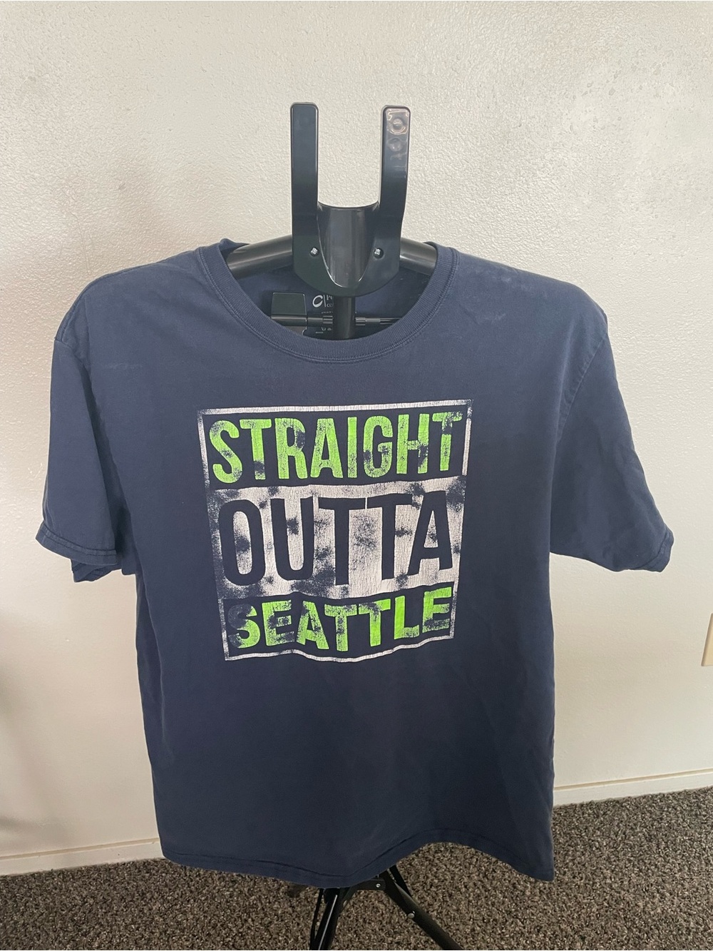 Navy 'Straight Outta Seattle' Graphic Tee